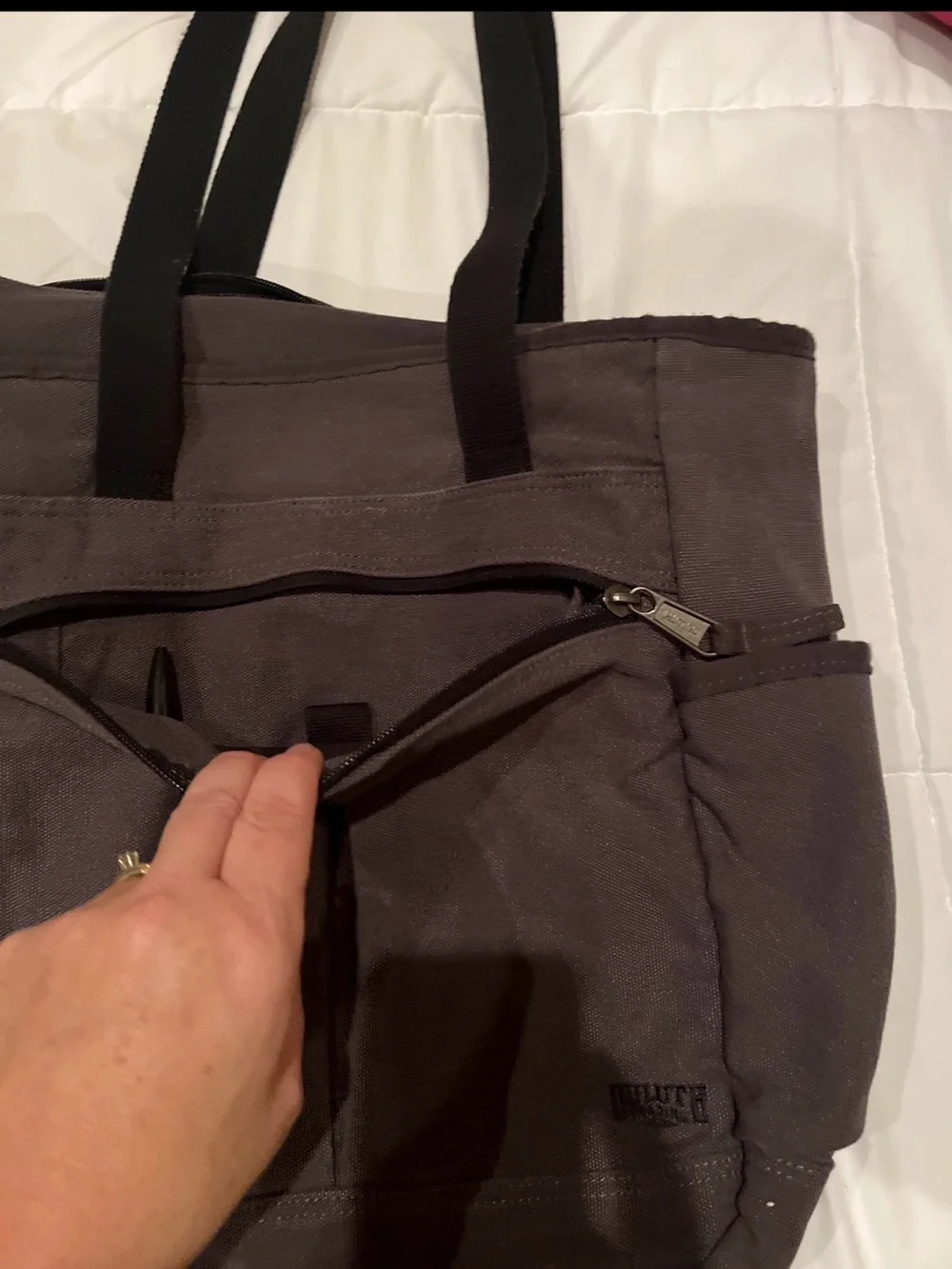 Duluth trading Canvas Everyday Tote Bag - Gray